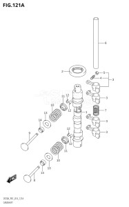 02002F-410001 (2014) 20hp P01-Gen. Export 1 (DF20A  DF20AR  DF20AT  DF20ATH) DF20A drawing CAMSHAFT (DF9.9B:P01)