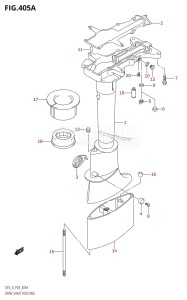 DF6 From 00601F-421001 (P03)  2004 drawing DRIVE SHAFT HOUSING