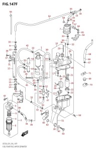 DF225T From 22503F-610001 (E01 E40)  2016 drawing FUEL PUMP /​ FUEL VAPOR SEPARATOR (DF225T:E40)