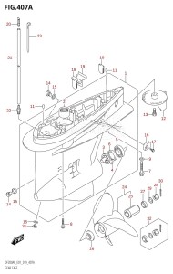 DF200AP From 20003P-910001 (E01 E40)  2019 drawing GEAR CASE