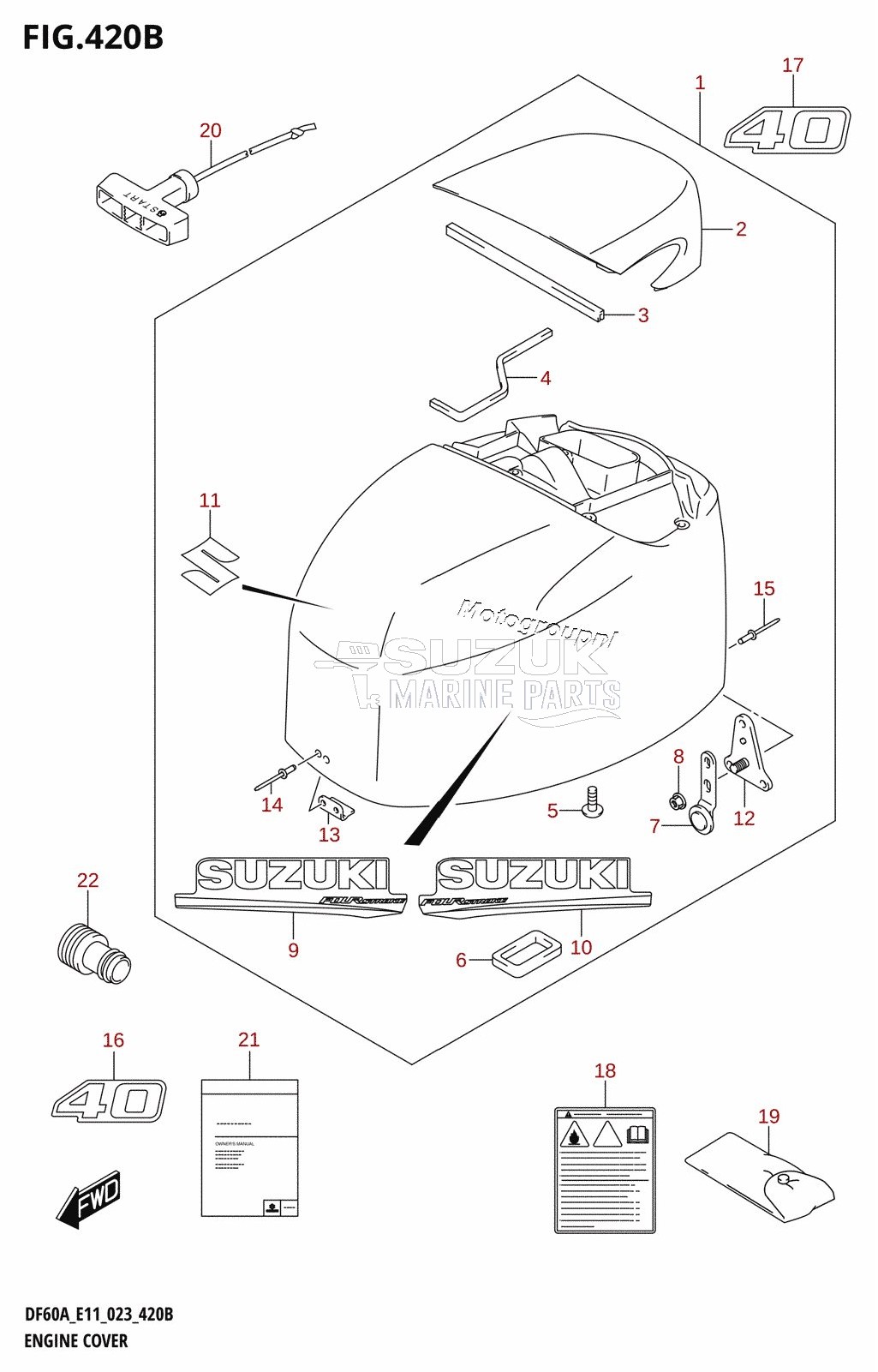 ENGINE COVER (DF40A:E03:020)