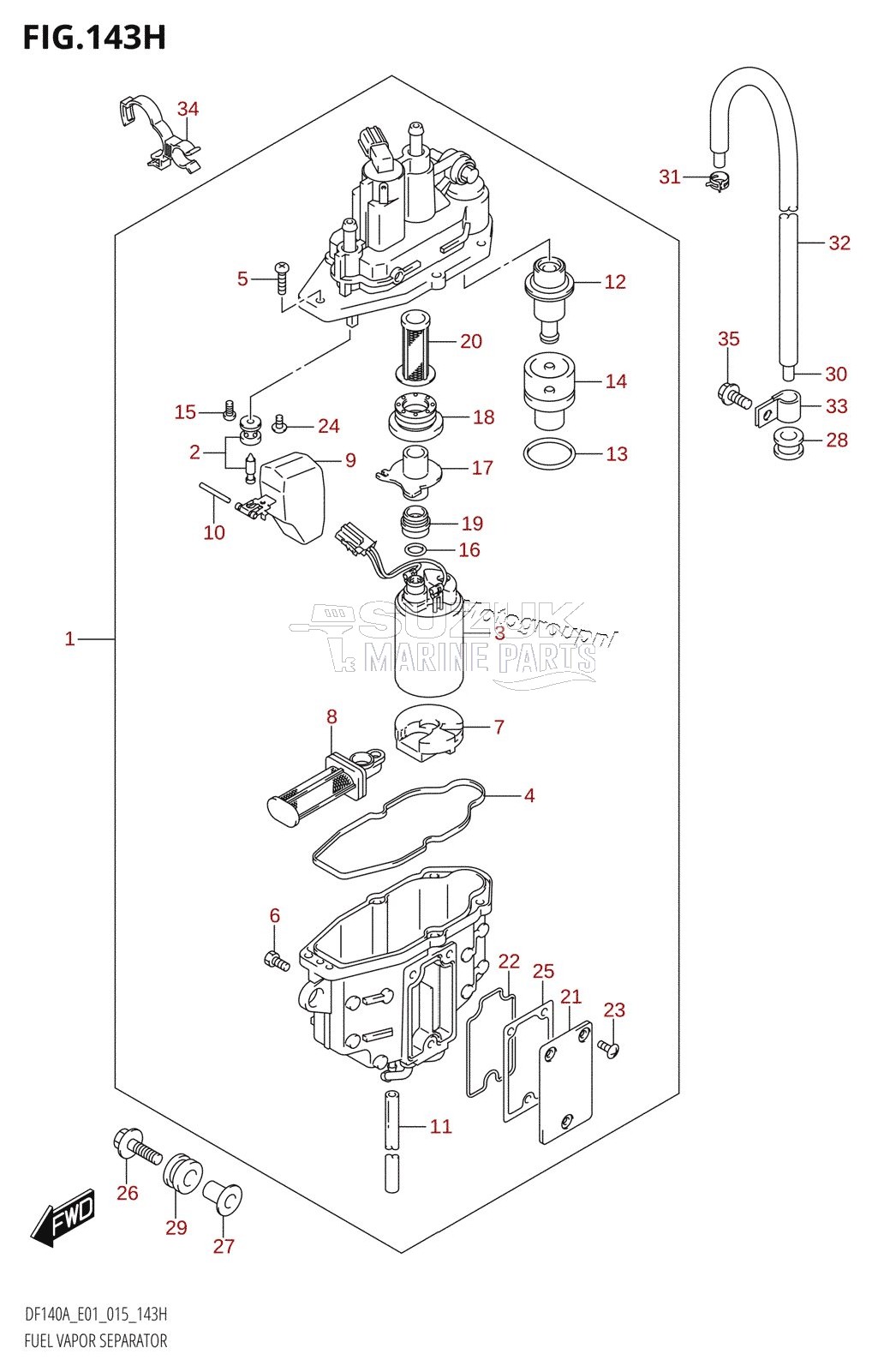 FUEL VAPOR SEPARATOR (DF140AZ:E01)