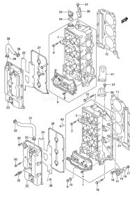 DF 225 drawing Cylinder Head