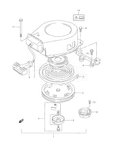 DT4 From 00402-151001 ()  2001 drawing RECOIL STARTER