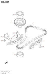 07003F-010001 (2010) 70hp E03-USA (DF70A  DF70AT  DF70AT    DF70ATH  DF70ATH   DF70ATH    DF70ATK10) DF70A drawing TIMING CHAIN