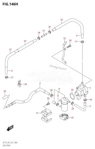 DF150Z From 15002Z-710001 (E01 E40)  2017 drawing FUEL PUMP (DF175Z:E40)