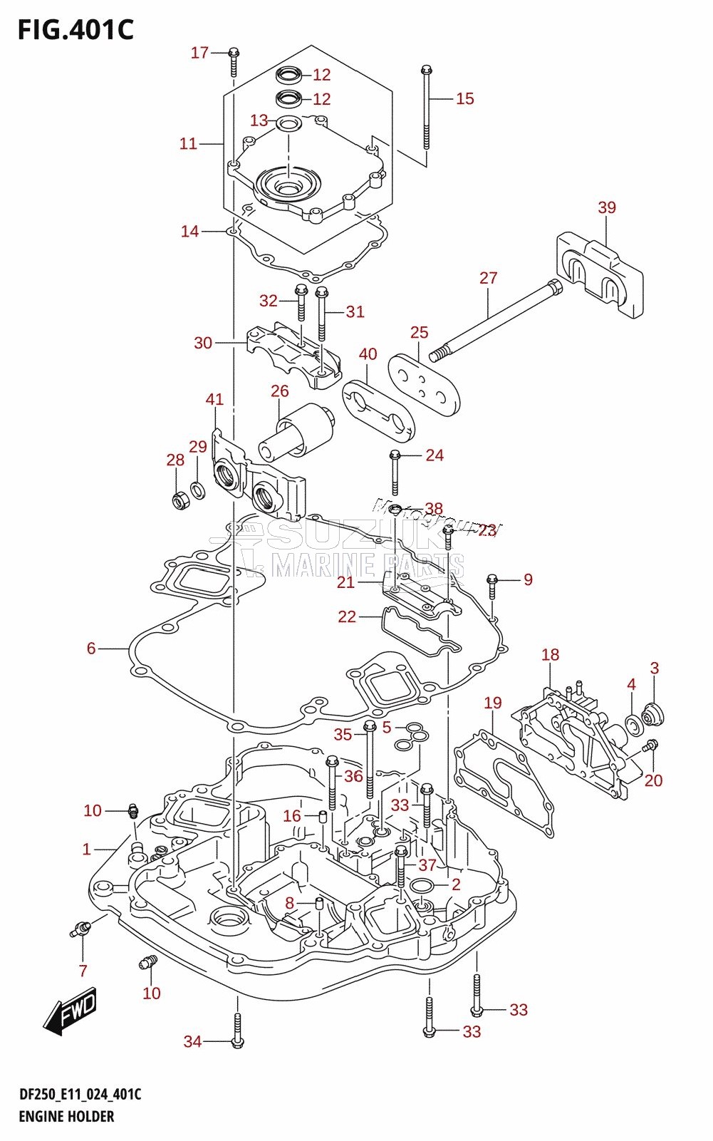 ENGINE HOLDER (DF250ST)