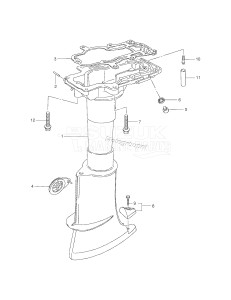 DT4 From 00402-151001 ()  2001 drawing DRIVE SHAFT HOUSING