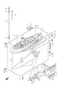 DF 250 drawing Gear Case (DF 250S)