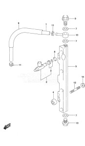 DF 140A drawing Fuel Injector