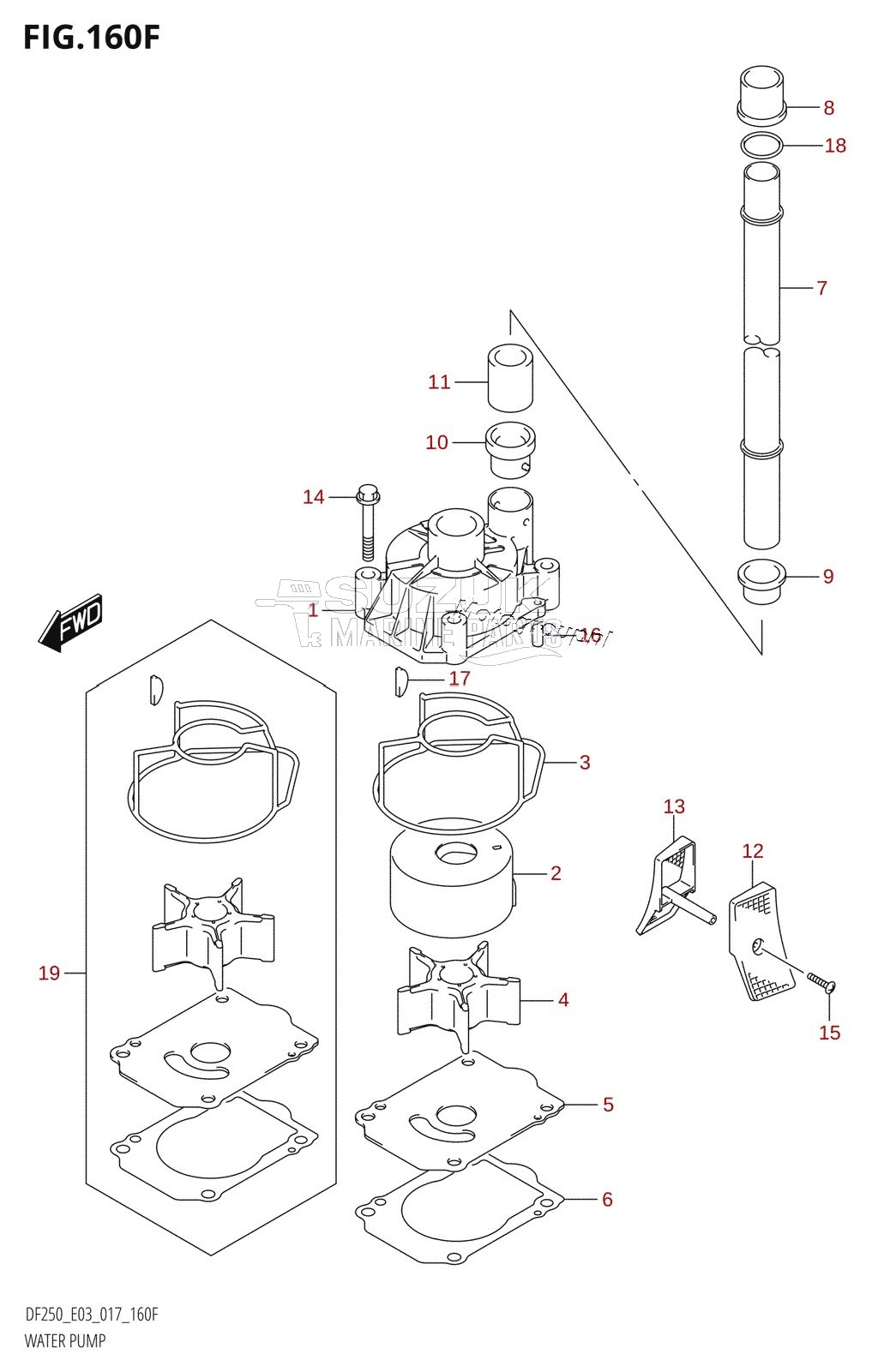 WATER PUMP (DF250Z:E03)