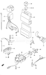 DF 300AP drawing PTT Switch/Engine Control Unit