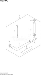 04003F-210001 (2012) 40hp E01-Gen. Export 1 (DF40AQH  DF40AT) DF40A drawing OPT:WATER PRESSURE GAUGE SUB KIT (DF40AST:E34)