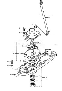 DT50 From 05001k-601361 till 601714 ()  1986 drawing WATER PUMP