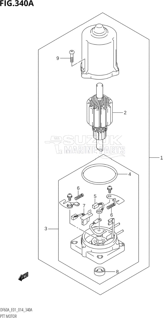 PTT MOTOR (DF40A:E01)