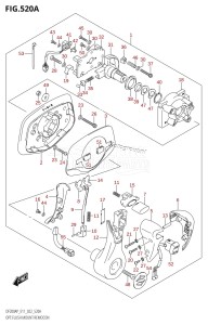 DF175AP From 17503P-240001 (E11)  2022 drawing OPT:FLUSH MOUNT REMOCON (020,021)