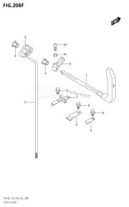 DT9.9A From 00993K-610001 (P36 P40)  2016 drawing CLUTCH LEVER (DT15A:P40)