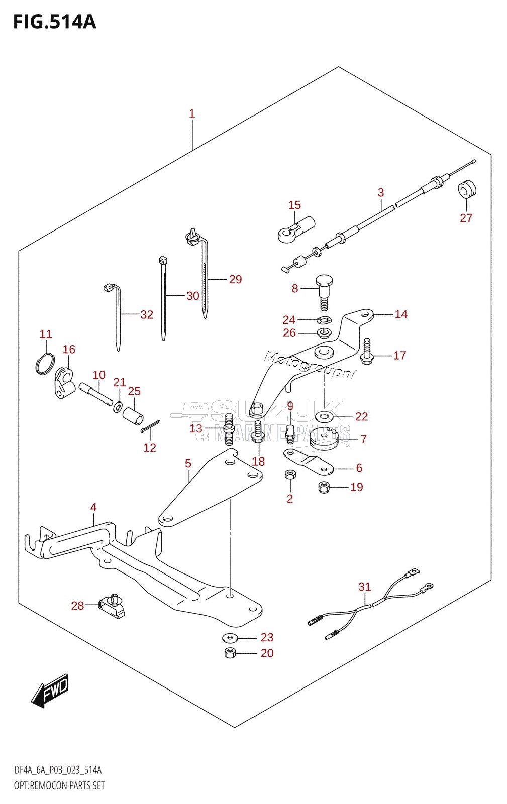 OPT:REMOCON PARTS SET