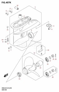 DF40A From 04003F-510001 (E01 E13)  2015 drawing GEAR CASE (DF60AQH:E40)