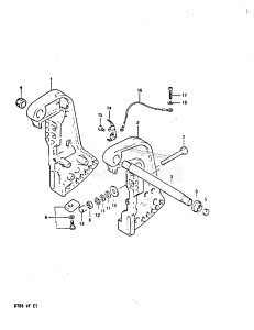 DT85 From 8501-512598 ()  1985 drawing CLAMP BRACKET (MODEL VE /​ VF)