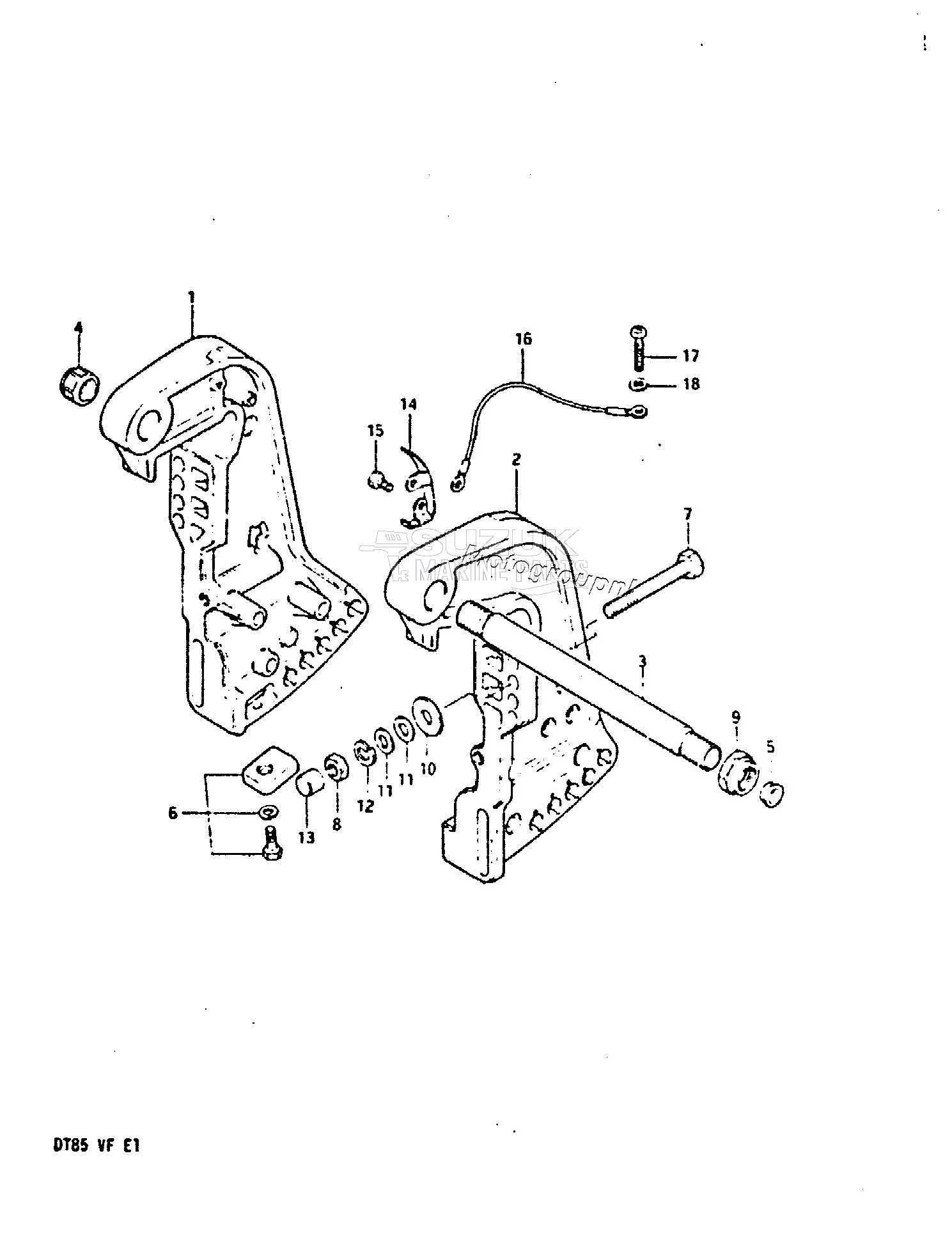 CLAMP BRACKET (MODEL VE /​ VF)