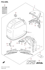 DF150Z From 15002Z-310001 (E01 E40)  2013 drawing ENGINE COVER (DF175Z:E01)