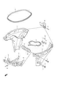 Outboard DF 20A drawing Side Cover