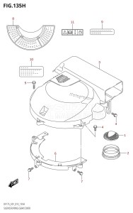 DF175TG From 17502F-510001 (E01 E40)  2015 drawing SILENCER /​ RING GEAR COVER (DF150ZG:E40)