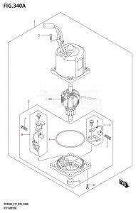 DF350A From 35001F-440001 (E11)  2024 drawing PTT MOTOR (DF350A,DF325A,DF300B)