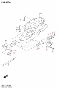 DF225T From 22503F-340001 (E11 E40)  2023 drawing DRIVE SHAFT HOUSING (DF200T:L-TRANSOM)