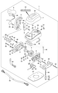 Outboard DF 150AP drawing Top Mount Single