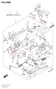 04004F-040001 (2020) 40hp E34-Italy (DF40AST) DF40A drawing TILLER HANDLE (DF40ATH,DF50ATH)