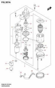 DF20A From 02002F-810001 (P01 P40)  2018 drawing STARTING MOTOR (E-STARTER)