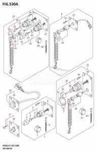 DF250 From 25003F-040001 (E01 E03 E40)  2020 drawing OPT:SWITCH (020,021)