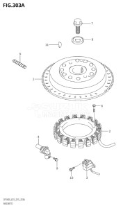 11503F-510001 (2005) 115hp E01 E40-Gen. Export 1 - Costa Rica (DF115AT) DF115A drawing MAGNETO