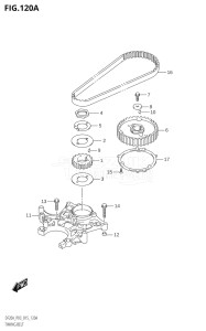 01504F-510001 (2005) 15hp P03-U.S.A (DF15A  DF15AR  DF15ATH) DF15A drawing TIMING BELT