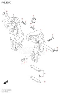 DF140AZ From 14003Z-510001 (E01 E40)  2015 drawing CLAMP BRACKET (DF115AZ:E01)