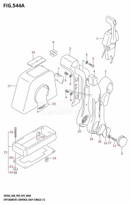 DF30A From 03003F-910001 (P03)  2019 drawing OPT:REMOTE CONTROL ASSY SINGLE (1) (DF25AT,DF30AT)