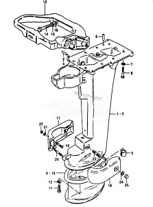 DT16P From 1601-001001 ()  1986 drawing DRIVESHAFT HOUSING