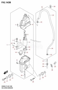 DF175AT From 17503F-440001 (E11 - E40)  2024 drawing FUEL VAPOR SEPARATOR (E40)