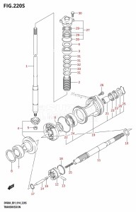 DF40A From 04003F-410001 (E01)  2014 drawing TRANSMISSION (DF60AVT:E40)