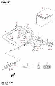 DF30A From 03003F-510001 (P01 P40)  2015 drawing TILLER HANDLE (DF30A:P40)