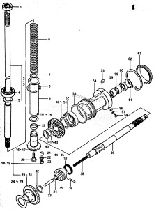 DT65 From 6501-2xxxx ()  1982 drawing TRANSMISSION (MODEL G)