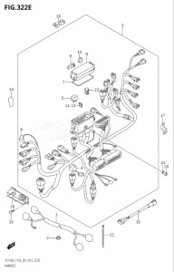 14003Z-410001 (2014) 140hp E01-Gen. Export 1 (DF140AZ) DF140AZ drawing HARNESS (DF115AZ:E01)