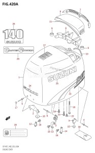 DF140Z From 14001Z-780001 (E03)  2007 drawing ENGINE COVER (K2)