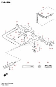 DF25A From 02504F-440001 (P03)  2024 drawing TILLER HANDLE (DF25A)