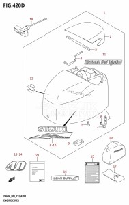 DF60A From 06002F-310001 (E01 E40)  2013 drawing ENGINE COVER (DF40ATH:E01)