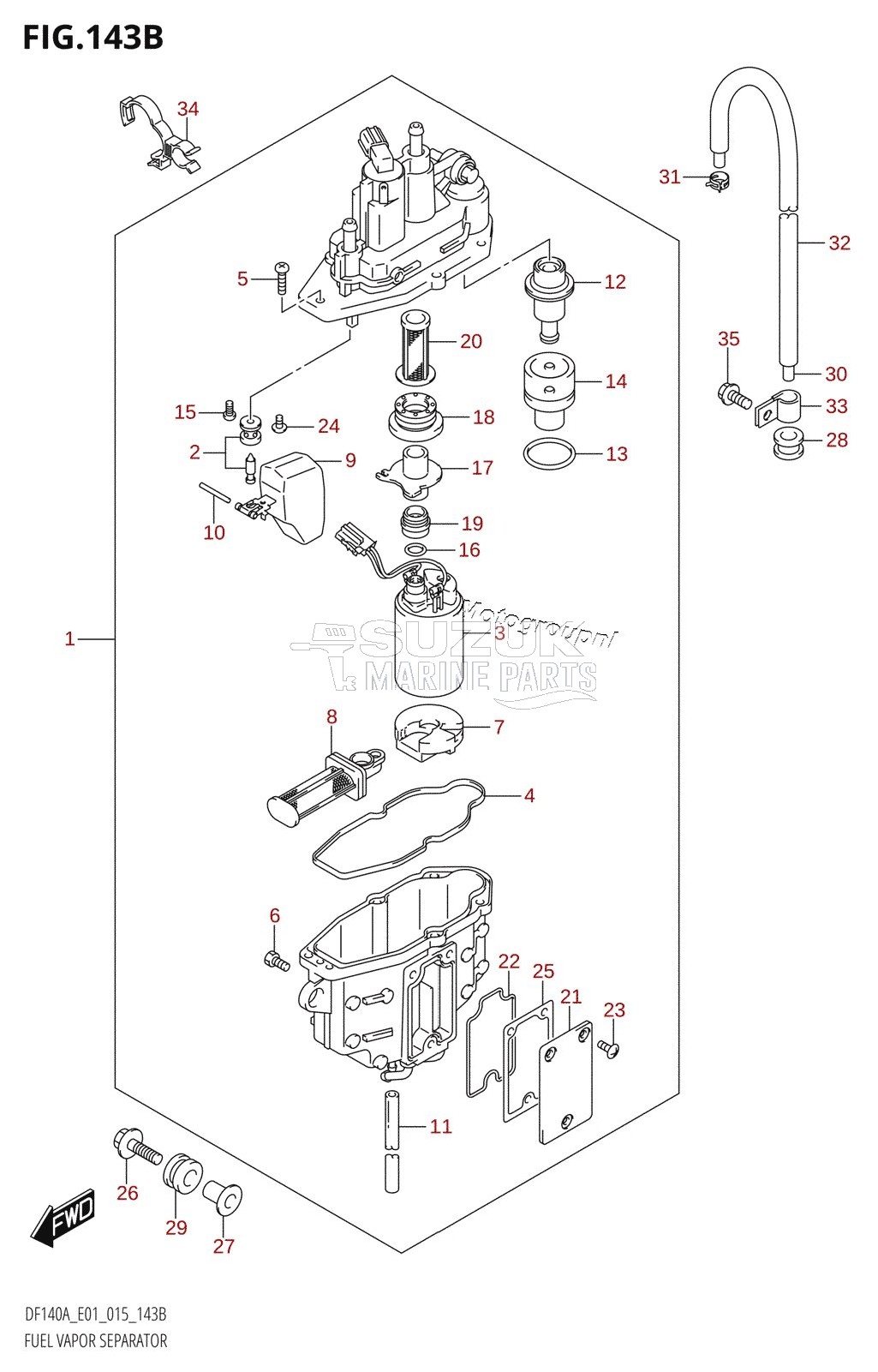 FUEL VAPOR SEPARATOR (DF115AT:E01)