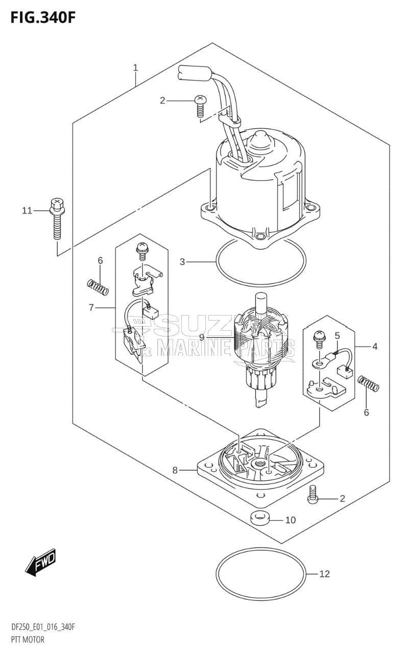 PTT MOTOR (DF225T:E40)