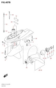 08002F-610001 (2016) 80hp E01 E40-Gen. Export 1 - Costa Rica (DF80A) DF80A drawing GEAR CASE (DF70A:E40)